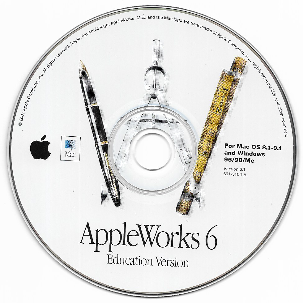 AppleWorks 6 install CD
